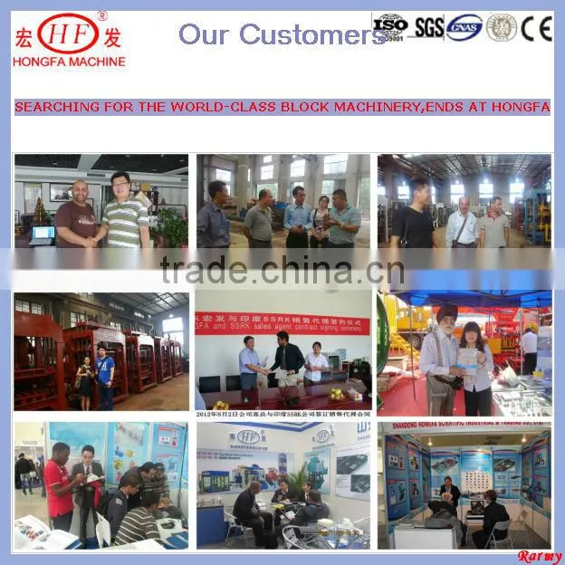 Sand cement brick machine manufacturer in Shandong / brick machine supplier ( Hongfa )