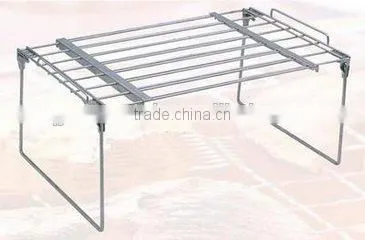 Portable take away stainless steel outdoor camping folding bbq grill / travel barbecue