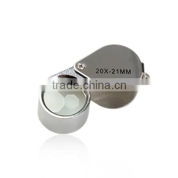 Mini 20X Glass Magnifying Magnifier Jeweler Eye Jewelry Loupe Loop for Jewelry Stamps Coins Checking