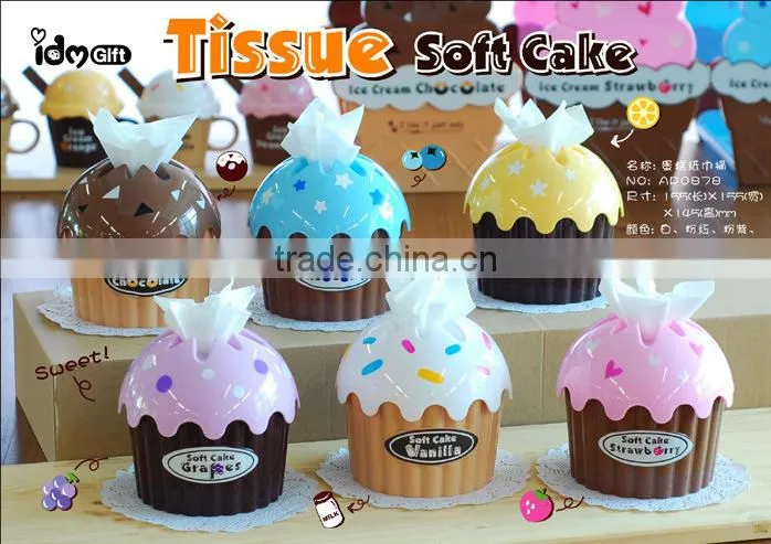 Decorative Plastic Tissue Box for Rolls Tissue