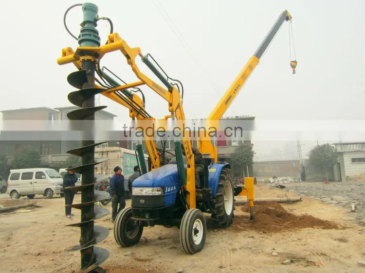 Electric power facilities hole digging machine