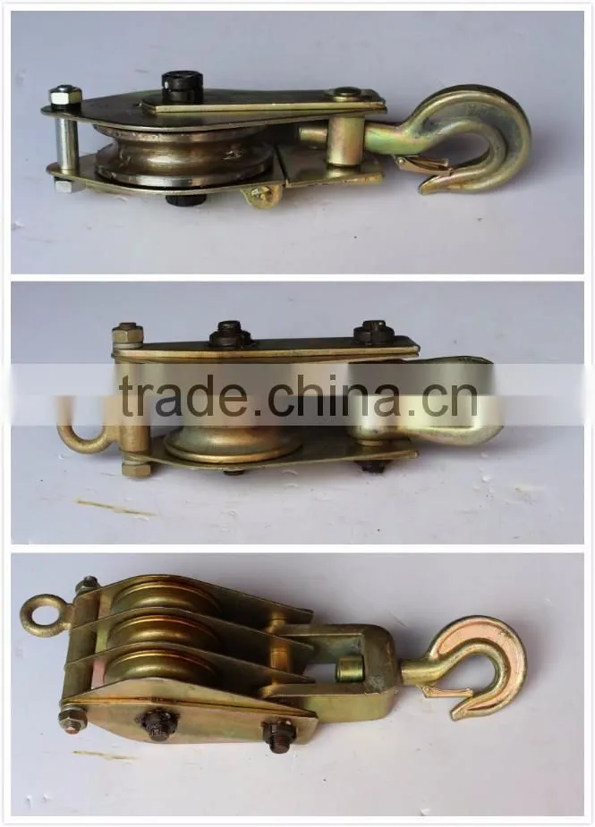 5T Three Sheaves Steel Pulley Snatch Block