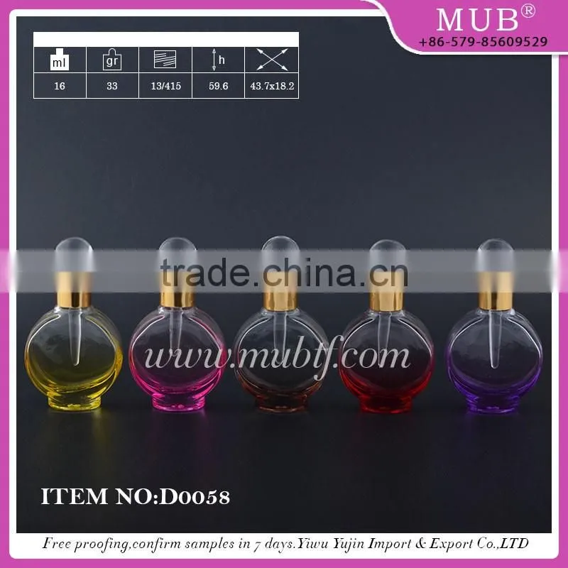 D0055 roll bottle glass bottle aluminum perfume bottle wholesale
