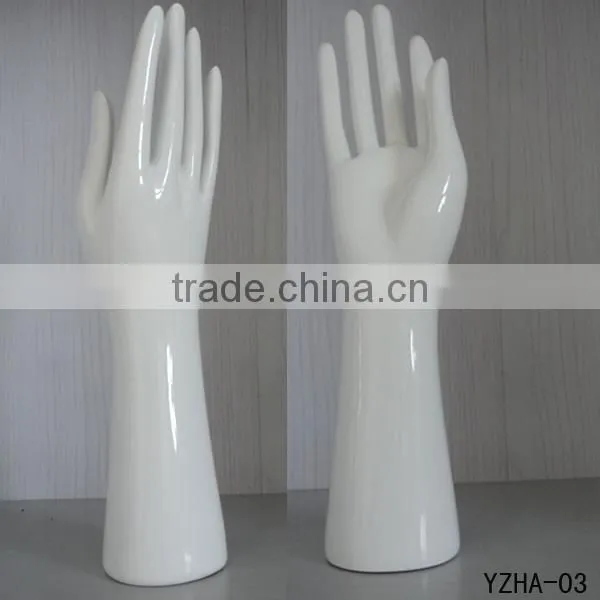Wholesale Fashion display fiberglass jewelry hands mannequins