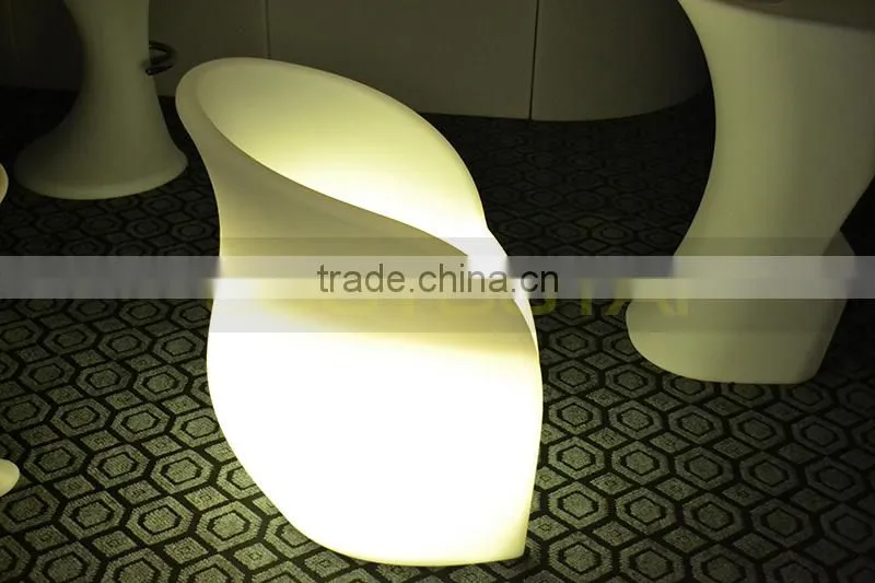 Manufacturer LED illuminated sofa/chair with remote control 16 mix changeable colors 13kgs