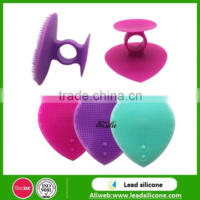 Heart Shape Silicone Facial Cleaning Brush,Silicone Skin Cleaning Brush