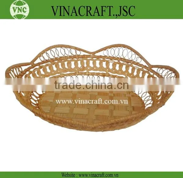Cheap bamboo baskets weaving for home decor