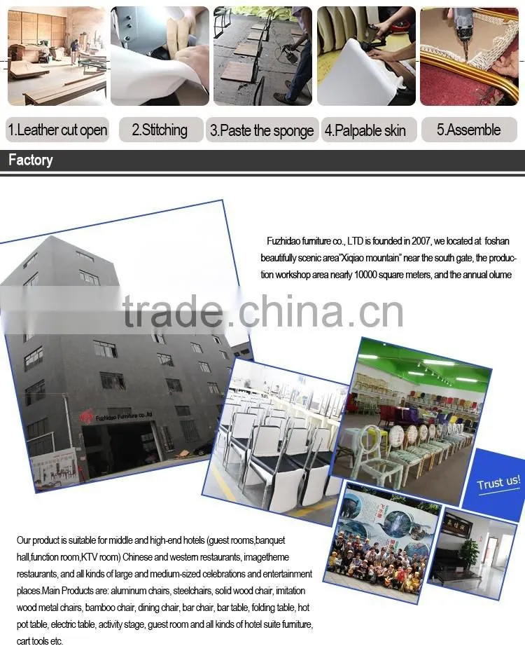 Gold metal Hotel luggage Trolley for luggage remove