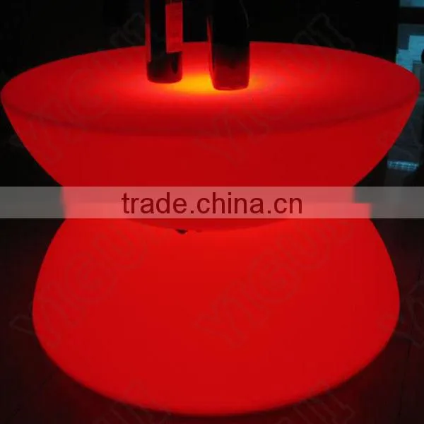 Outdoor/indoor/hote/ waterproof wireless changing color LED cocktail table