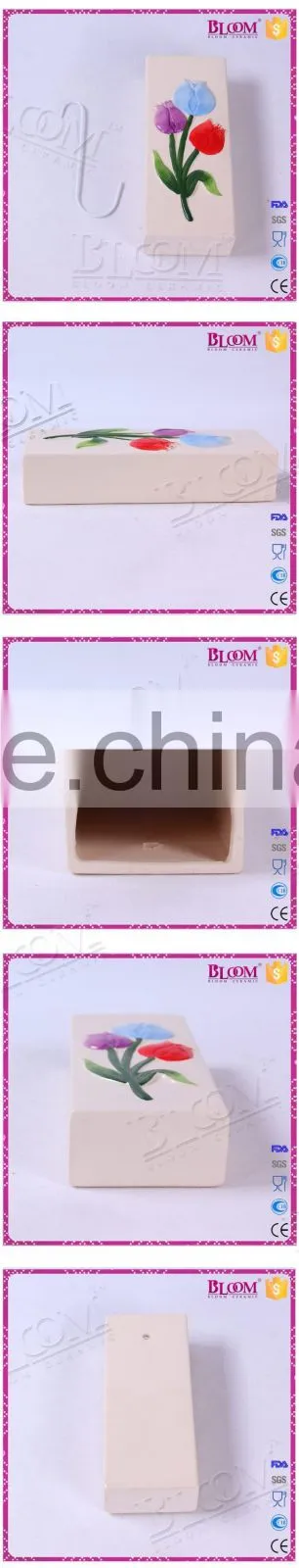 hand-painted ceramic flower wall mounted humidifier