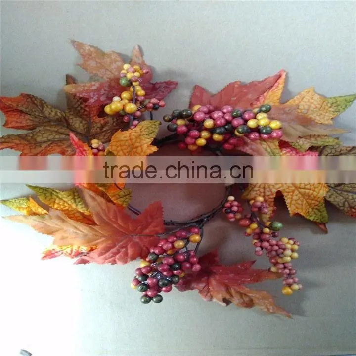 examples of handicrafts christmas candle ring for Christmas decor