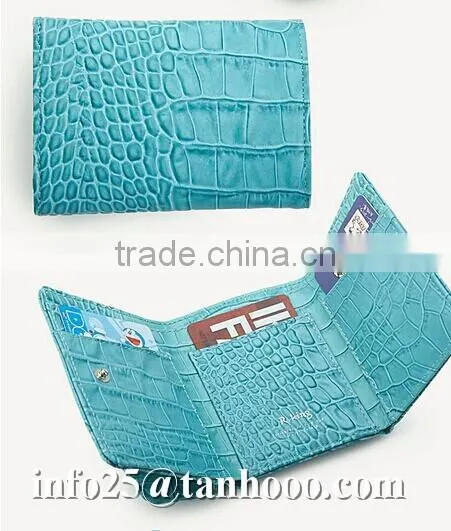 Sexy small clip/sexy crocodile cute leather purse/leather coin bag