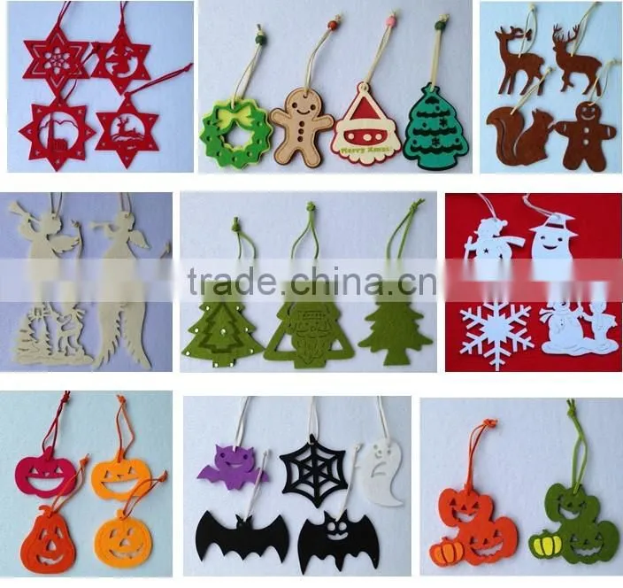 New hot sale China animal design cheap wholesale fashion key ring products promotional gift craft fabric felt wolf keychain