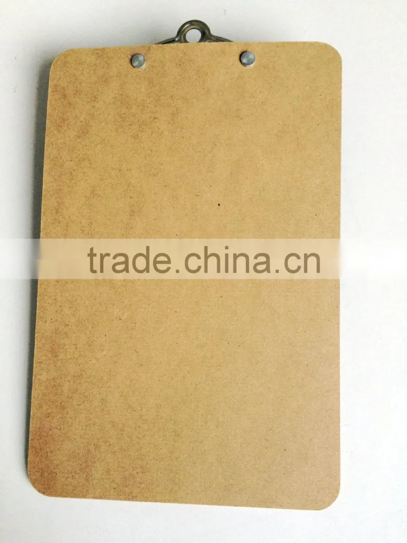 A5 clipboard,eco-friendly wooden butterfly clamp clipboard