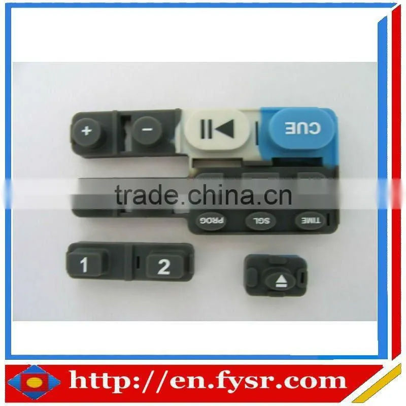 High quality membrane silicone rubber press keypad with carbon pills