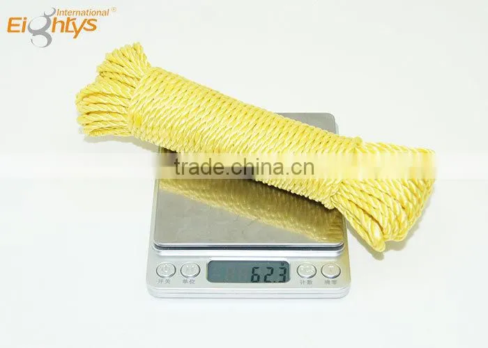 durable rope with raw material of polythylene clothesline