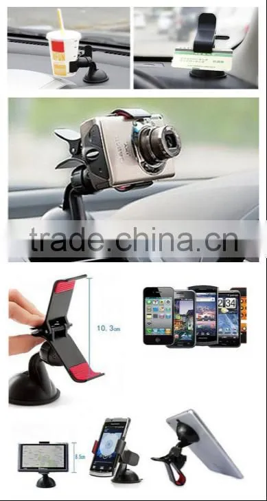 Universal 360 Degree Car Mobile Phone Holder , Car Mount For Iphone 5 6 Plus Galaxy Note