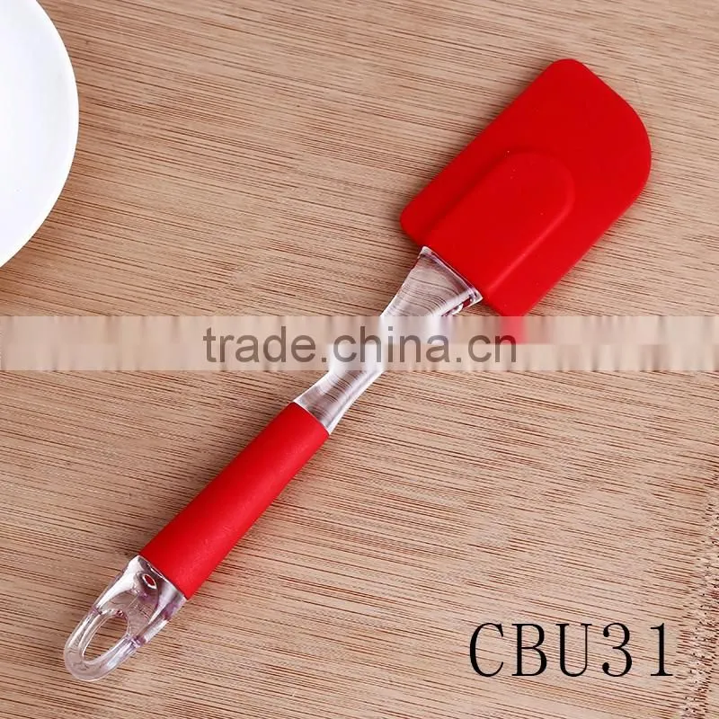Food grade high quality silicone scraper knife and silicone spoon set