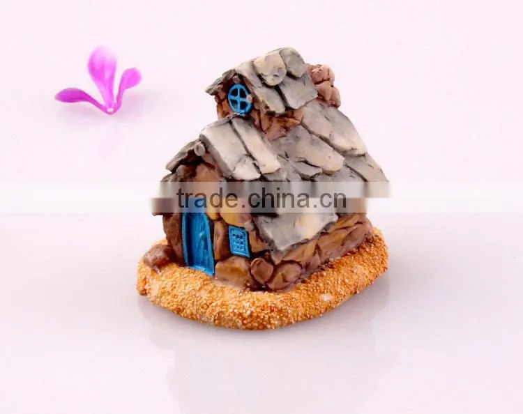 Mini CUTE fashional Resin decoration, ZAKKA Mini stone houses resin home background props