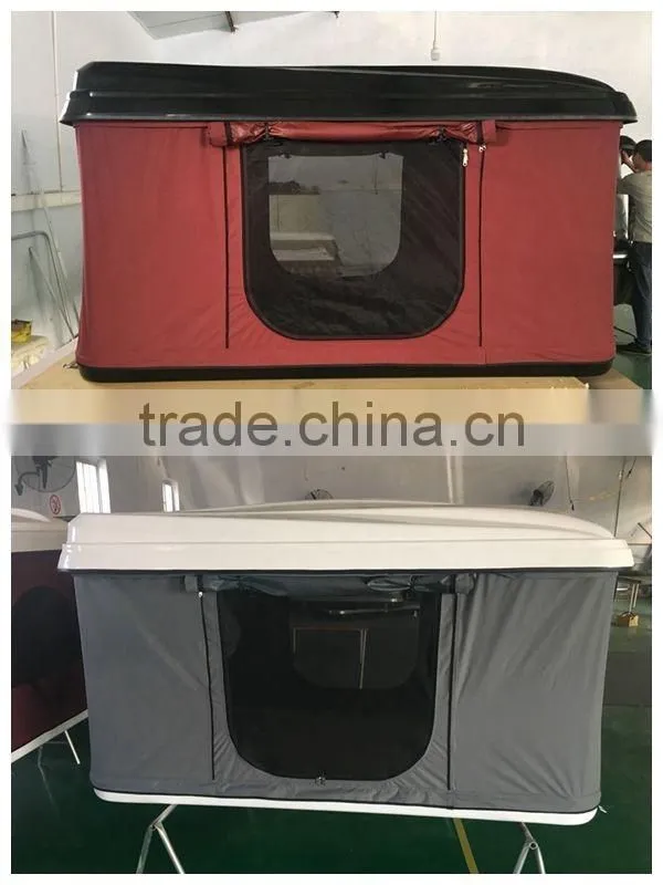Outdoor car offroad mini fiberglass hard shell roof top tent