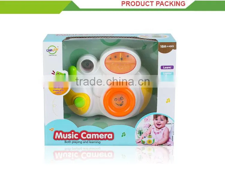 Most popular baby plastic musical mini toy camera with light