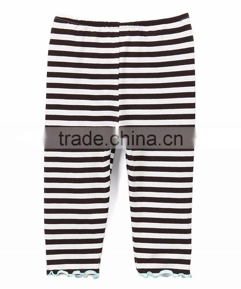 Capri Yoga Pants Green & White Stripe Girls Capri Pants High Quality Women Designer Capri Pants