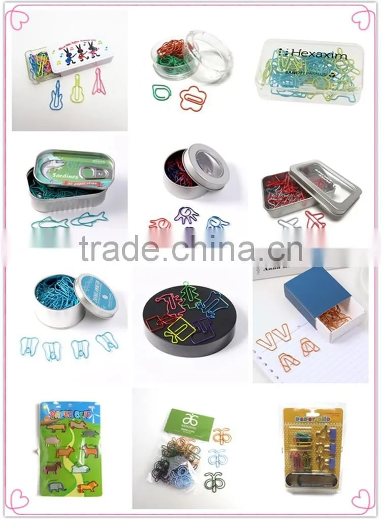 100mm giant PET coated colorful metal paper clip stationery