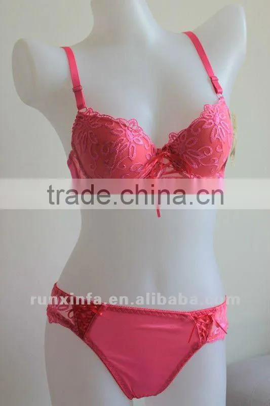 CUSTOM SEXY BRA AND PANTY NEW DESIGN RED FOR GITLS
