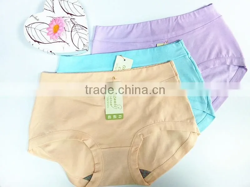 Young girl panty cotton fabric cheap women underwear