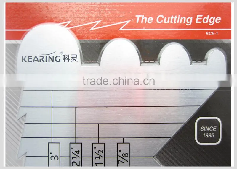 Kearing 1.5mm thick metal tailor garment cutting edge for tailor and designer #KCE-1