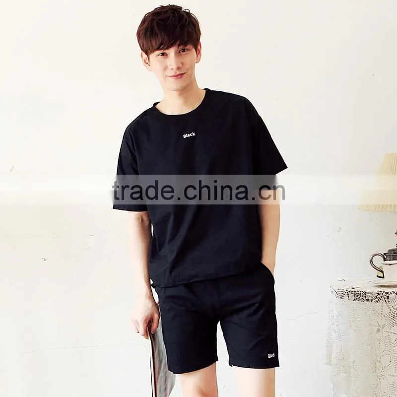 Men T-shirt summer apparel casual short suit uniform wholesale china 2016 new fashion 6 colors
