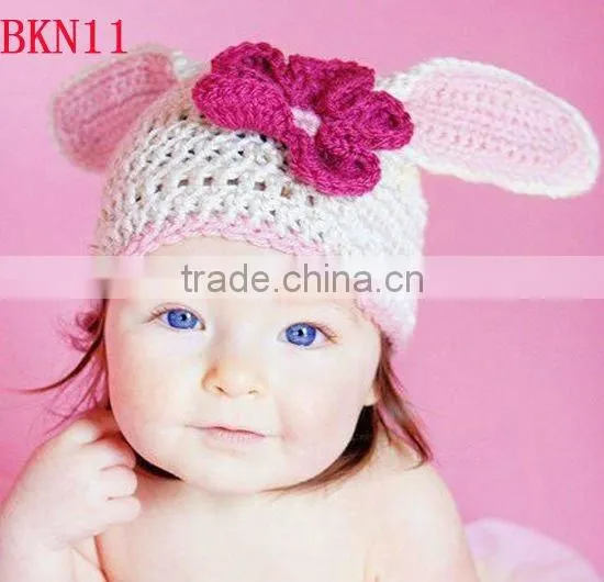 FREE CROCHET KNITTED BABY HATS WITH EARS