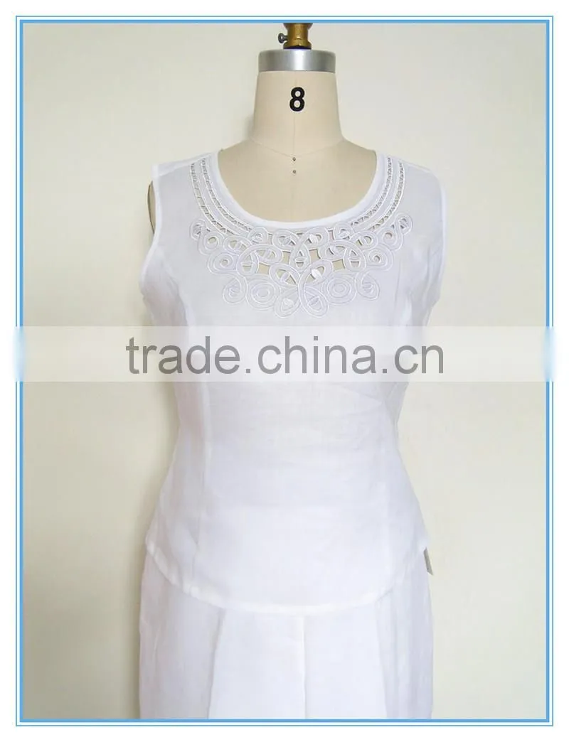 Ladies Formal Pant Suits 3-piece White Church Suits Designs