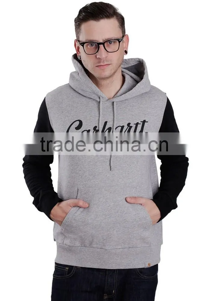 Lightweight custom two color long sleeve hoodies,hoodies for men