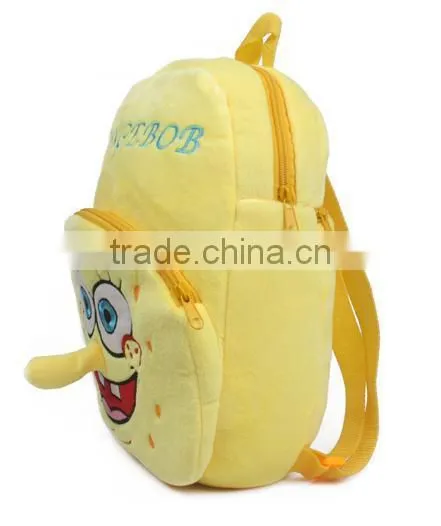 Fashion! Yellow cartoon school bag cheap backpacks with wheels backpack child