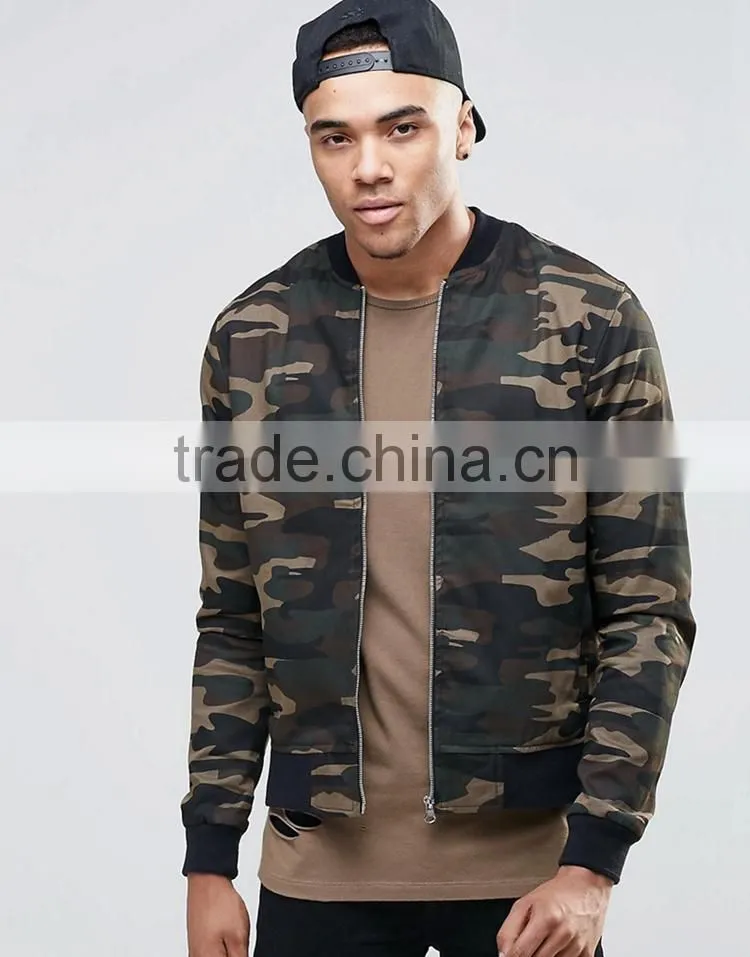 2017 camo customized colors size material figure flattering men military army printed green plain baseball jacket