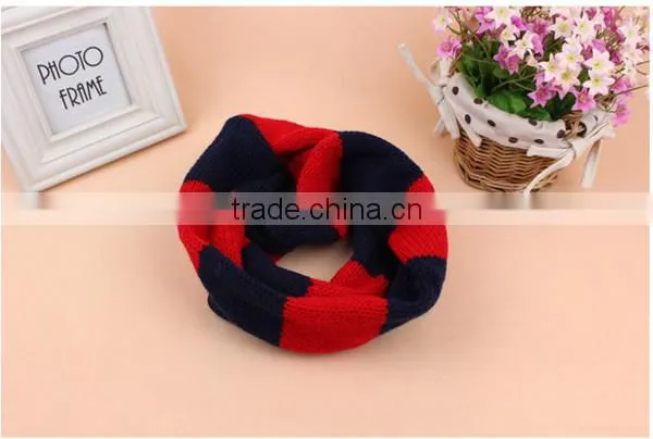 Englishism 5 colors choice autumn and winter warm double color acrylic winter woolen children scarf