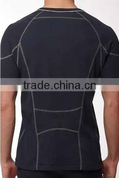 Mens block sports t-shirt H201419