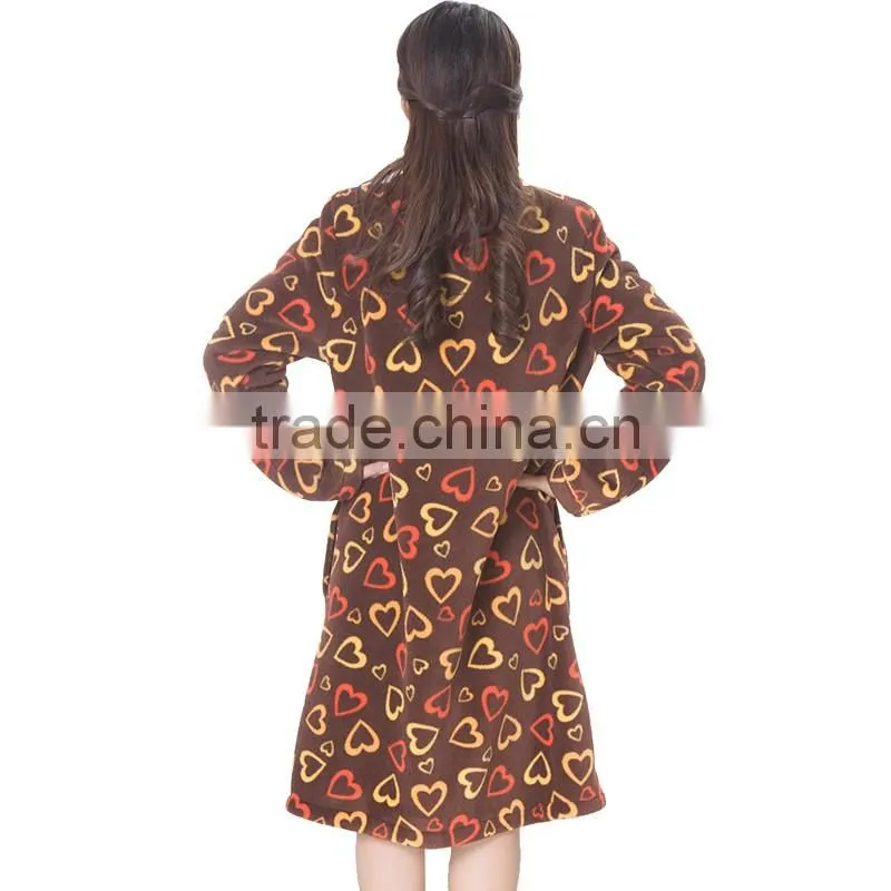 women Long Hotel Bath Robe Pajamas Longue