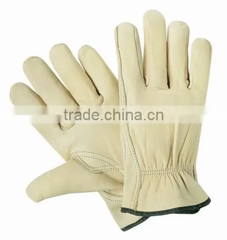 Long leather driving glove
