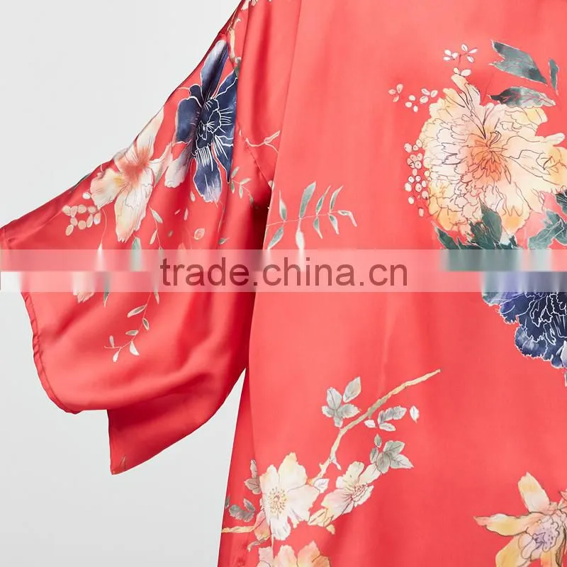 newest style Jacket with squared neck Haori Full Textured Yarn Dye Silk kimono