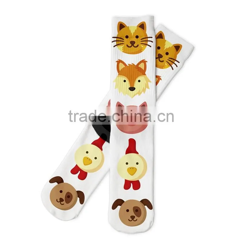 3D digital print animals sublimated socks