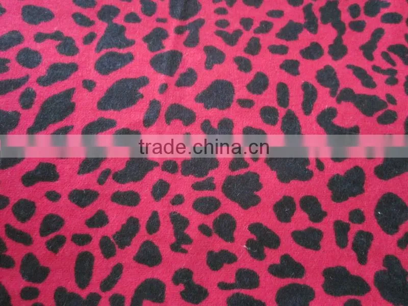 leopard printed flannel