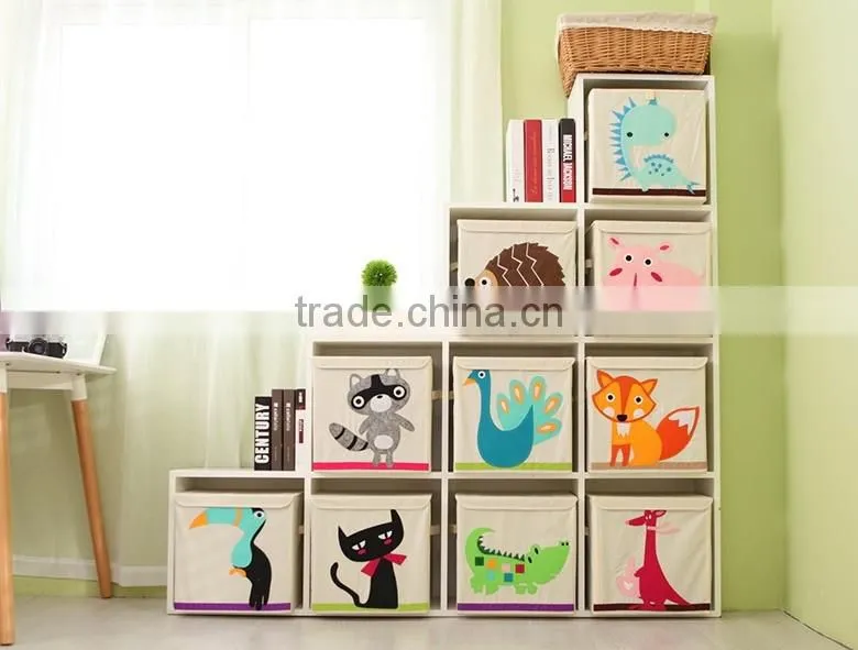 cotton canvas storage bin /box for toy organizer