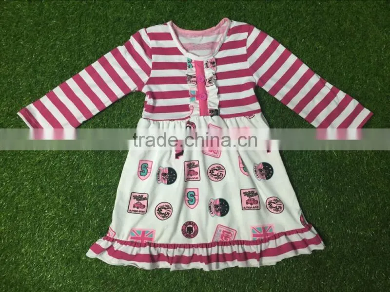 children's boutique fall clothing set polka dots red dress stripe ruffle pants holiday baby girl clothing outfit
