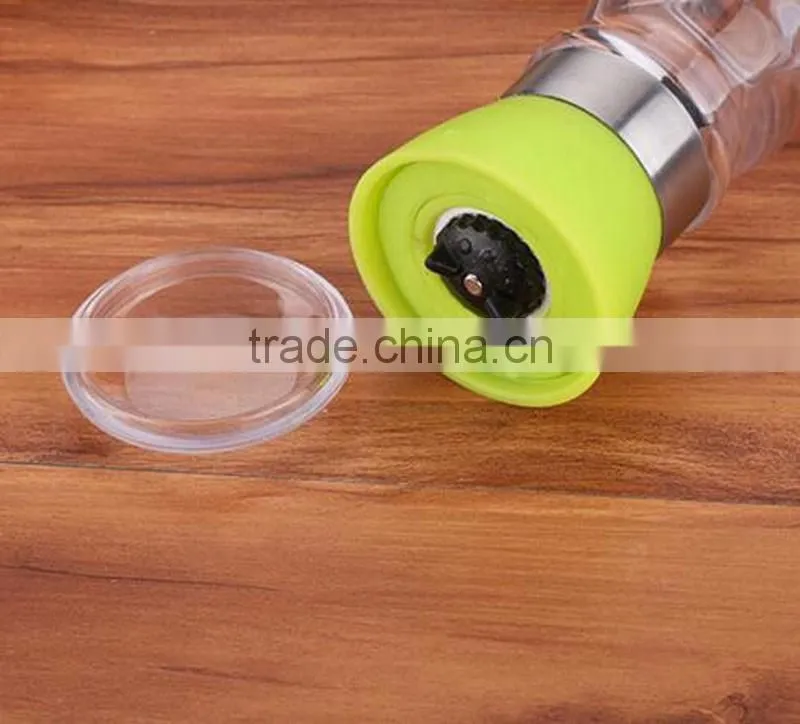 Factory supplier Mini glass salt and pepper grinder set