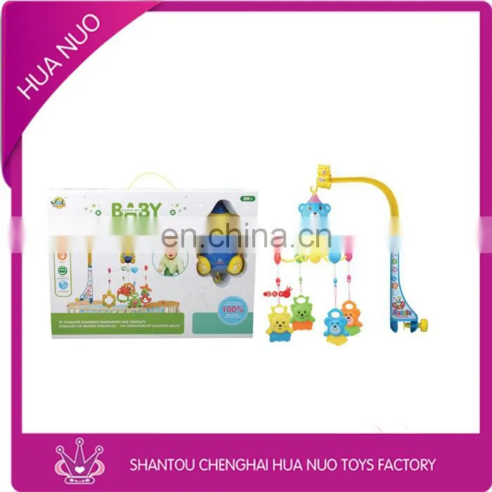 Good quality and funny plastic baby bed hanging toy