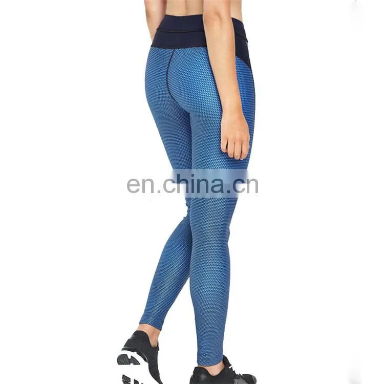 Bold bule curve hugging fit legging pants women