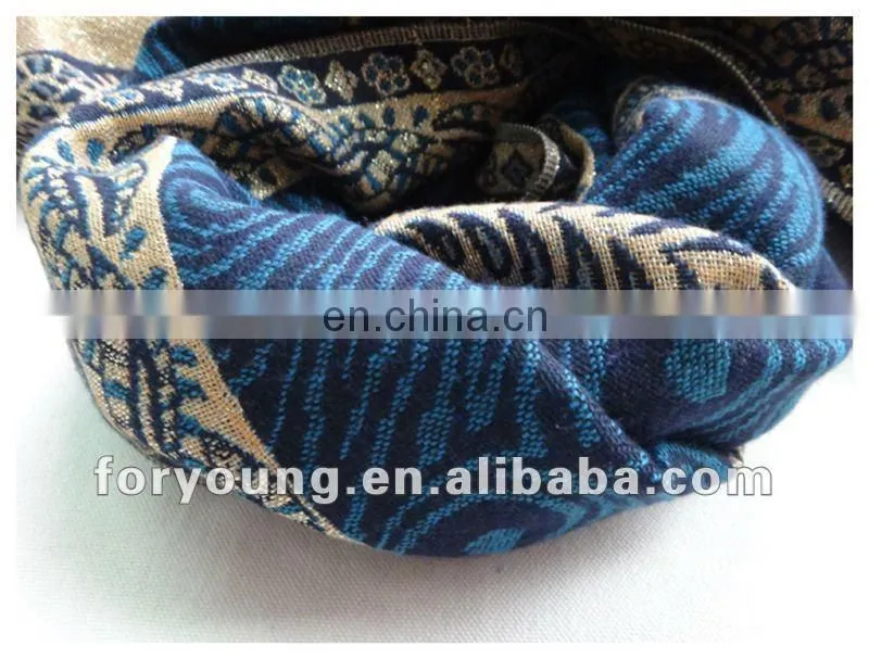 cony hair fringe paisley shawl tippet