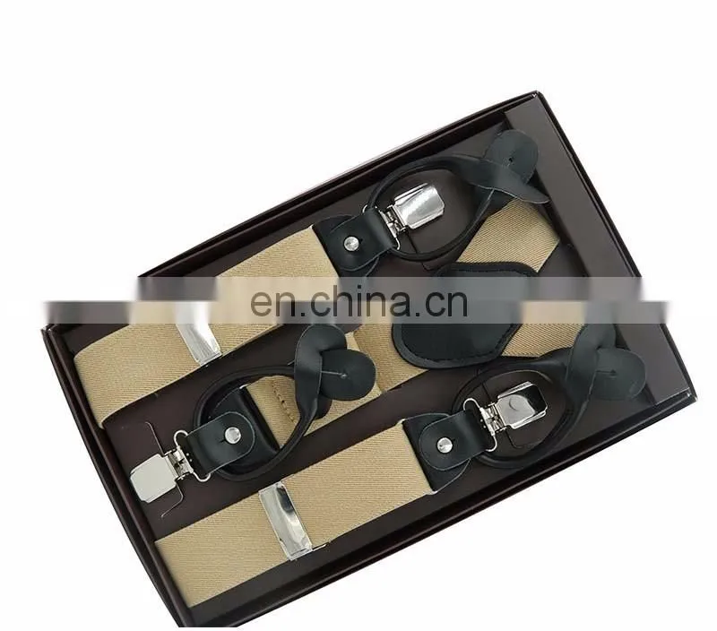 HOT SALE High quality men's braces suspenders Dual Clips suspenders